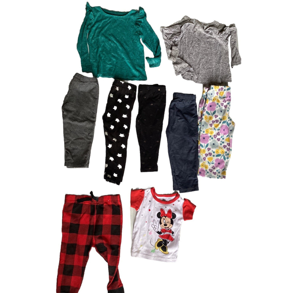 Assorted Other - Toddlers Clothing 9 Pcs Girls 18M Kids Jeggings, Tops Juicy couture, Cat N Jack,